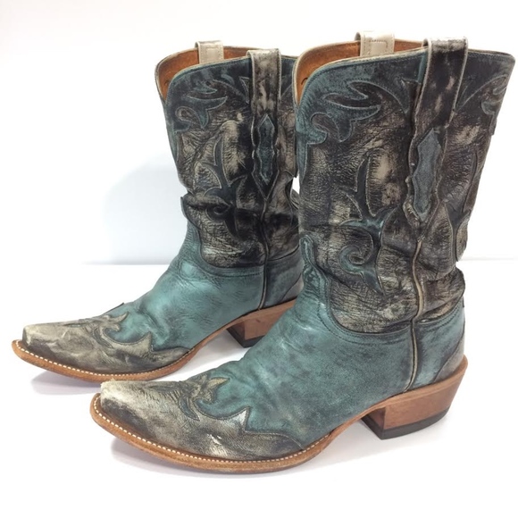 Lucchese Diva Shoes - Lucchese Diva Leather Cowgirl Boots 9